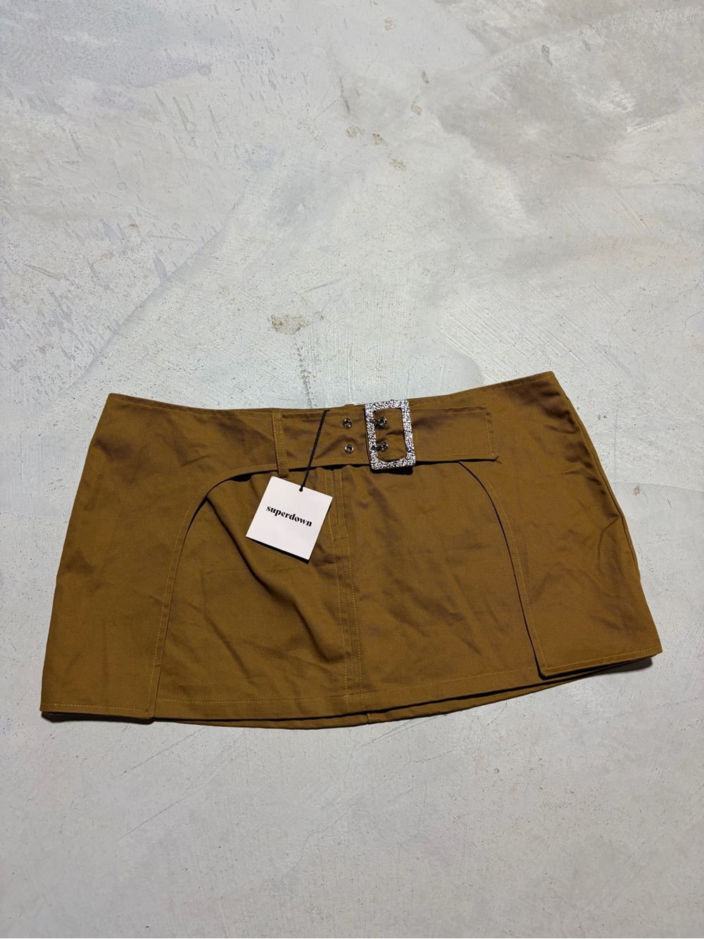 superdown NWT Mini Skirt with Rhinestone Buckle large